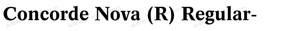 Concorde Nova (R) Regular字体转换